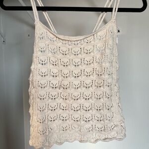 American Eagle Cream Knit Cami